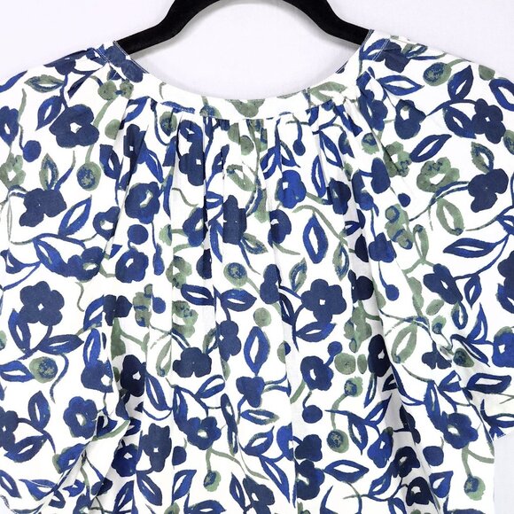 Velvet By Graham & Spencer Peasant Blouse Women’s XS Cotton Floral Boho Chic - Picture 4 of 11